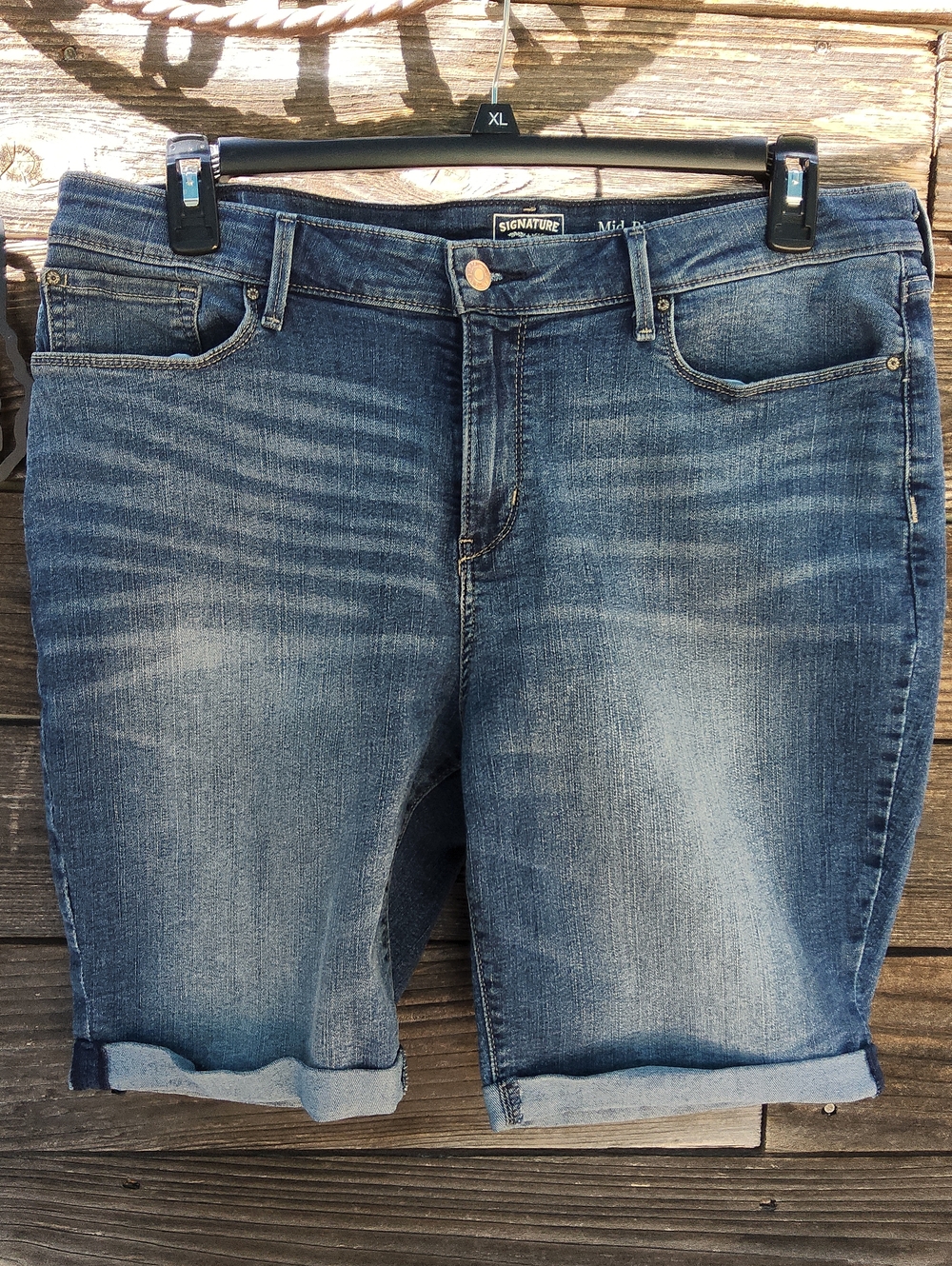 Signature By Levi Strauss Women's Jean Shorts Size 18